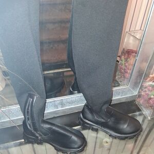 Women's Black Combat Boots